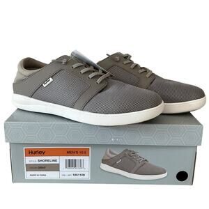 Hurley Men’s Gray Collapsible Heel Slip on Size 10.5 NIB